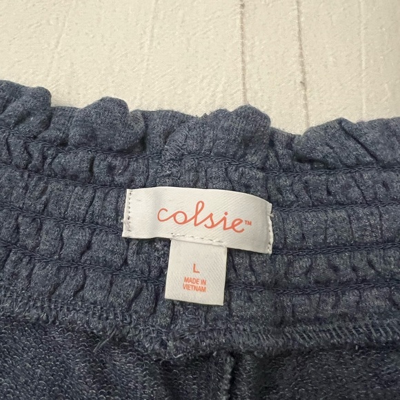 NWOT Colsie Navy Blue Lounge Pants Sz L - Picture 2 of 2